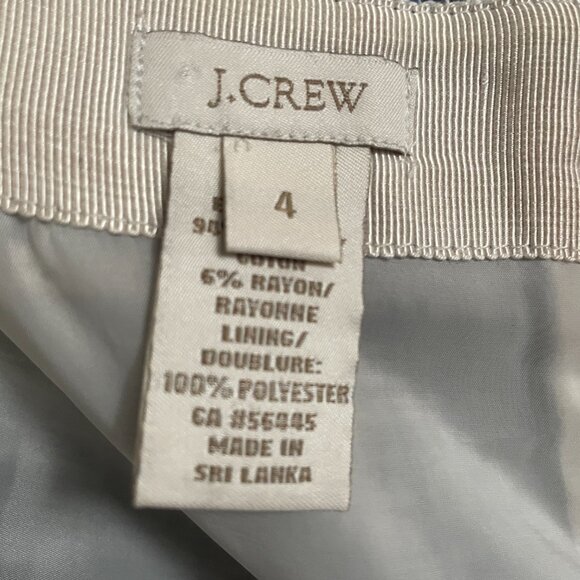 J. Crew No.2 Pencil Skirt in Blue Tweed (size 4) - Picture 7 of 7